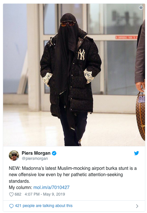 Madonna en burqa